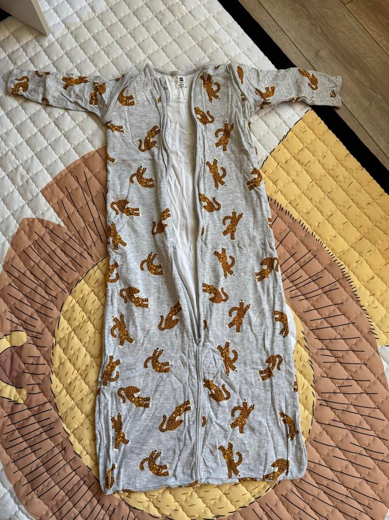 Hema Slaapzak met luipaardprint, maat 86/104, Ophalen of Verzenden, Gebruikt, 100 cm of meer, Slaapzak