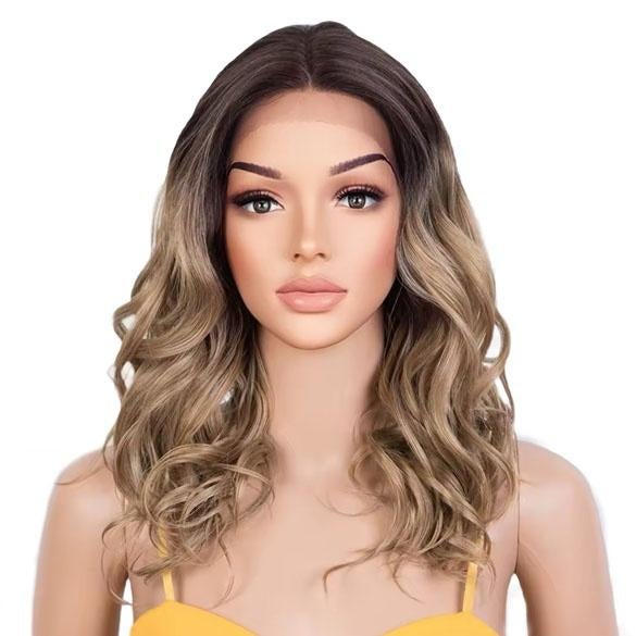 Ombre lace front pruik met lang haar zonder pony, Sieraden, Tassen en Uiterlijk, Uiterlijk | Haarverzorging, Ophalen, Nieuw, Pruik of Haarverlenging