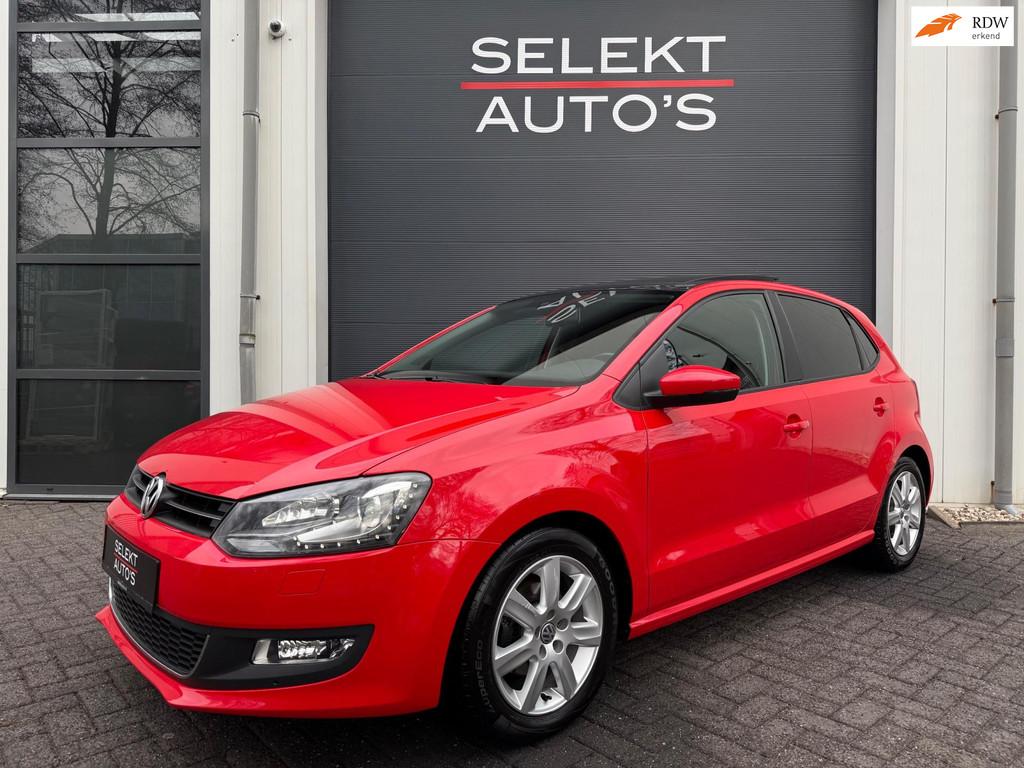 Volkswagen Polo 1.2 TSI Highline 105 PK DSG Panoramadak/Xeno, Voorwielaandrijving, Stof, Gebruikt, Zwart