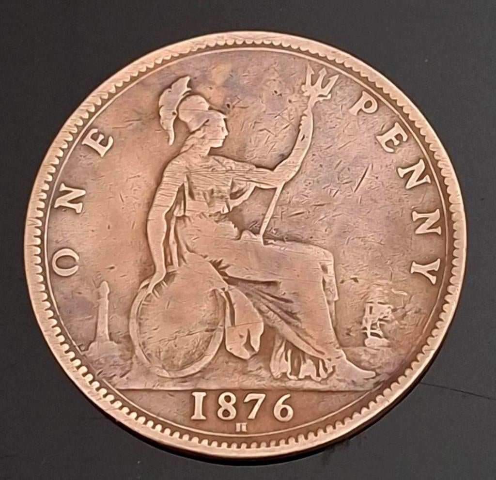 Engeland Penny Queen Victoria 1876-H, Ophalen of Verzenden, Overige landen, Losse munt