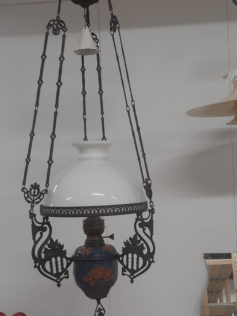 Originele antieke olielamp, Antiek en Kunst, Ophalen