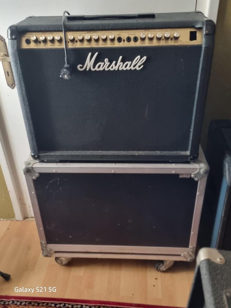 Marshall Valvestate gitaarversterker met flightcase, Ophalen of Verzenden