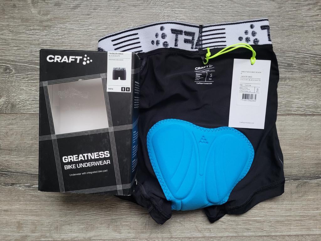 Nieuwe Fietsboxer Craft Greatness voor heren maat S, S, Heren, Craft, Nieuw