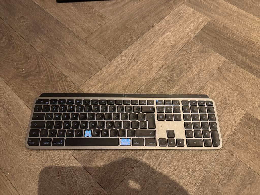 Logitech MX Keys voor Mac, Computers en Software, Toetsenborden, Gebruikt, Qwerty, Draadloos, Multimediatoetsen, Ophalen of Verzenden