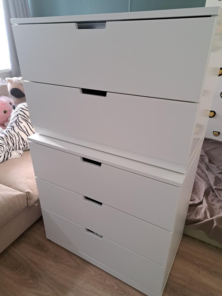 Ikea Nordli ladekast 3 laden wit, Ophalen, Gebruikt, 100 tot 150 cm, 50 tot 100 cm