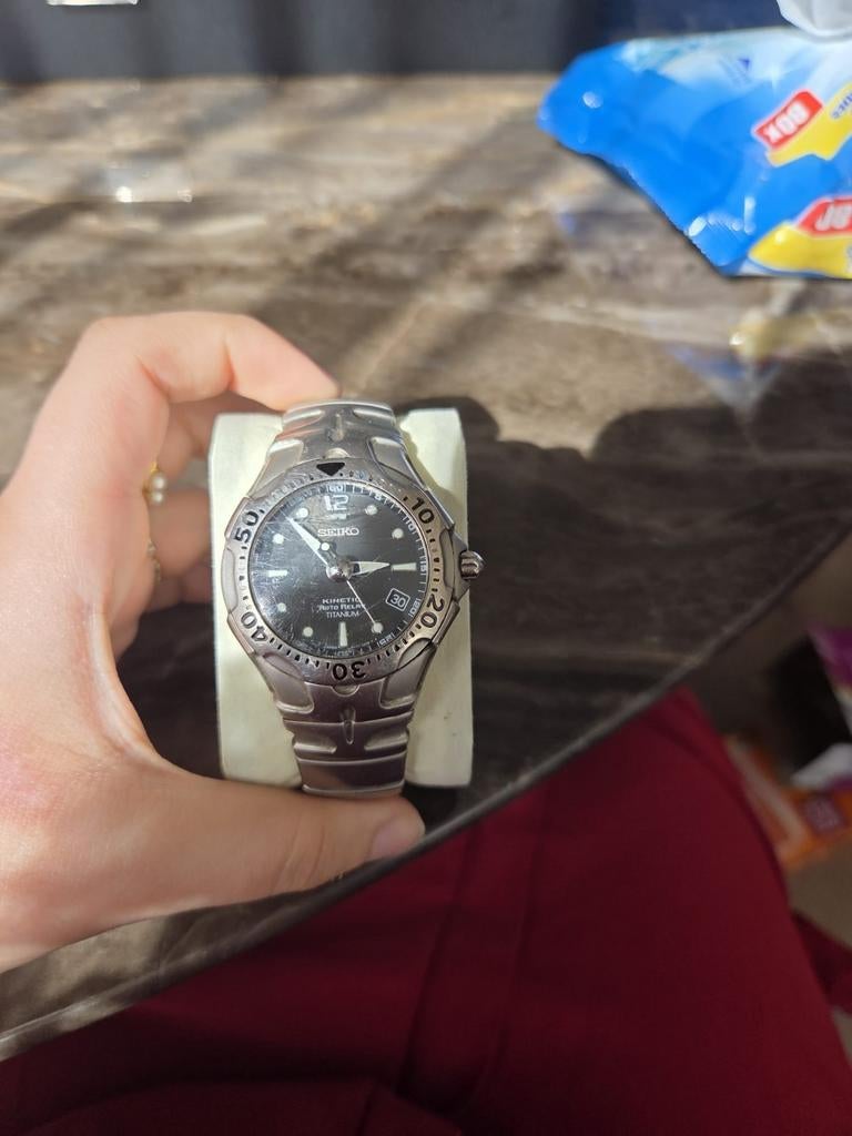 Vintage Seiko Kinetic horloge, Ophalen of Verzenden