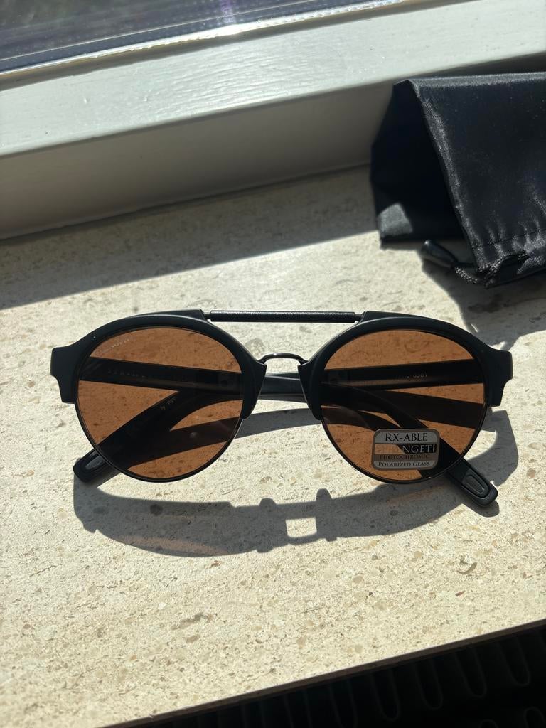 Serengeti Savio 8561 gepolariseerde zonnebril, Overige merken, Zonnebril, Zwart, Nieuw