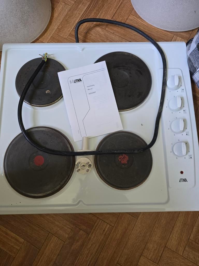 Etna elektrische kookplaat, Ophalen, Vrijstaand, Elektrisch, 4 kookzones