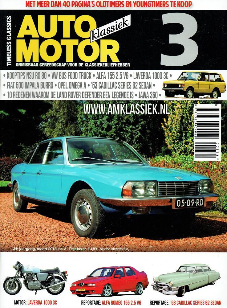 Auto Motor Klassiek 2018 nr. 3 (o.a. NSU Ro 80), Verzenden, Gelezen, Algemeen