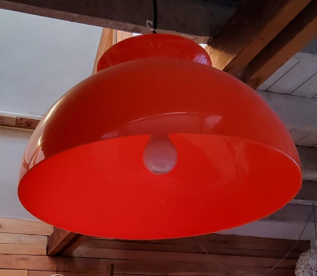 Vintage lamp, Huis en Inrichting, Lampen | Hanglampen, Ophalen, Kunststof, Minder dan 50 cm