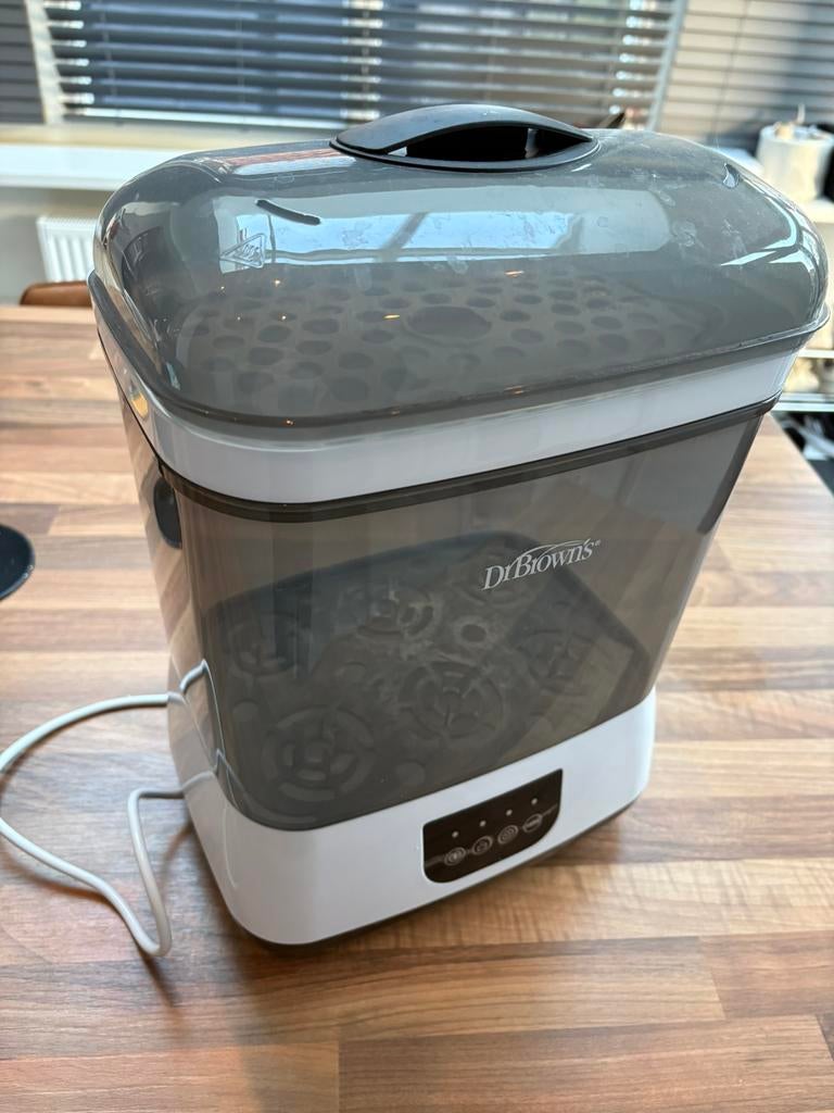 Dr Brown’s elektrische stoom sterilisator, Ophalen of Verzenden, Zo goed als nieuw, Sterilisator