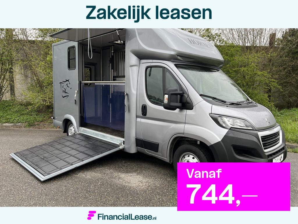 Peugeot Boxer Paardenwagen / Horsetruck / Veewagen, Dieren en Toebehoren, Paarden en Pony's | Trailers en Aanhangwagens, Gebruikt