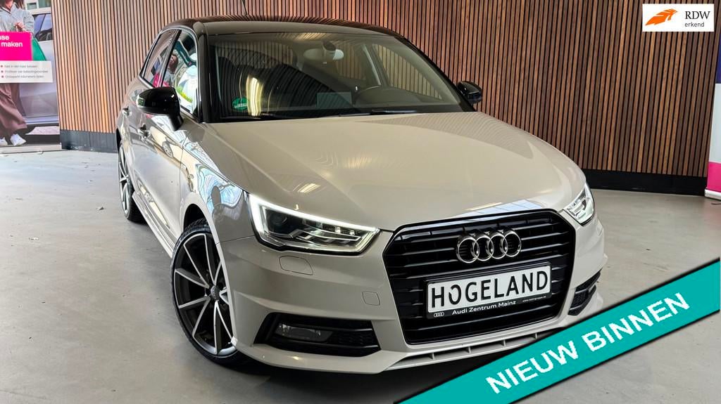 Audi A1 1.4 TFSI S-LINE AUTOMAAT LED NAVI DAB GARANTIE, 125 pk, 4 cilinders, 4 stoelen, Leder en Stof