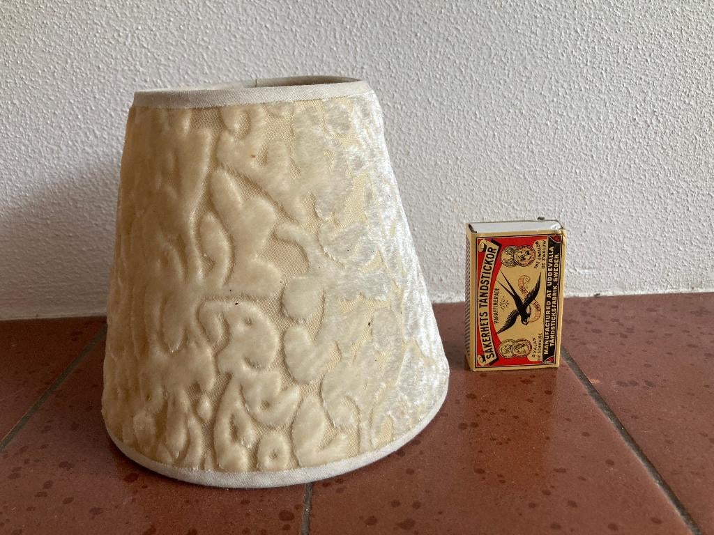 Crème gebroken wit zacht bont bonten lampenkapje cremewit, Huis en Inrichting, Lampen | Lampenkappen, Rond, Ophalen of Verzenden