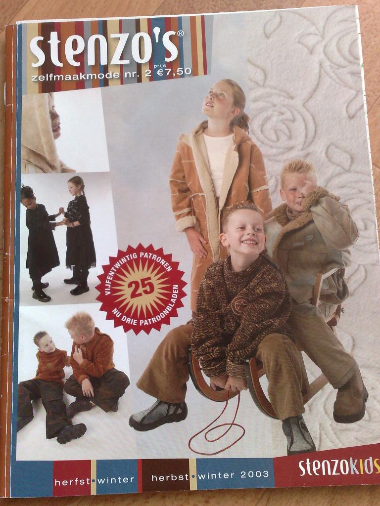 Stenzo's zelfmaakmode herfst/winter nr. 2 / 2003, Hobby en Vrije tijd, Kledingpatronen, Verzenden, Zo goed als nieuw, Kind, Overige merken