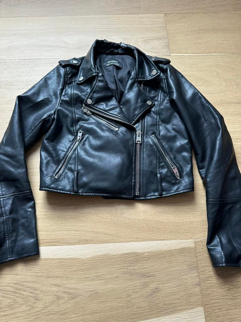 Pull & Bear zwart jack S, Ophalen of Verzenden, Gedragen, Maat 36 (S), Zwart