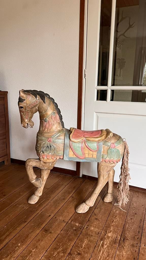 Aniek carousel paard uit België, Antiek en Kunst, Ophalen