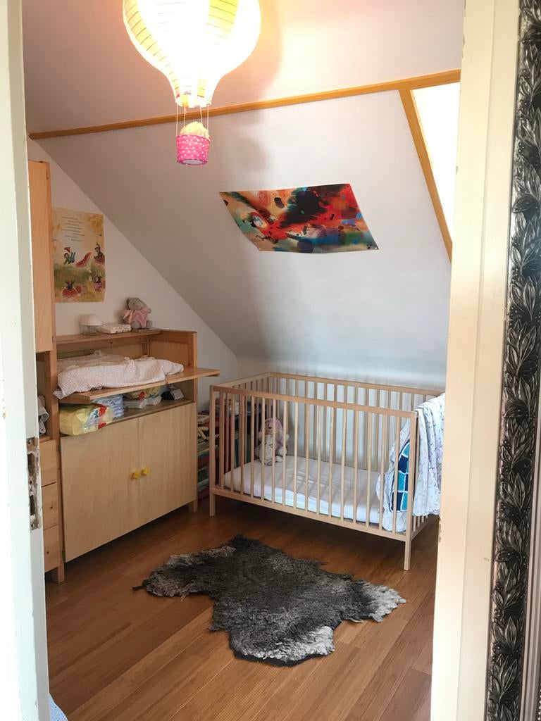 Babybedje met eco-matras, Kinderen en Baby's, Babywiegjes en Ledikanten, Ophalen, Zo goed als nieuw, Ledikant