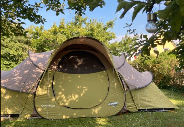 Quechua Base Seconds 4.2 Tent !! tip top !!!, Caravans en Kamperen, Tenten, Ophalen, Zo goed als nieuw, Tot en met 4