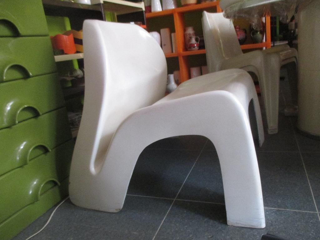 Luigi Colani space age design lounge chair jaren 60 retro, Ophalen, Kunststof, Gebruikt, ?