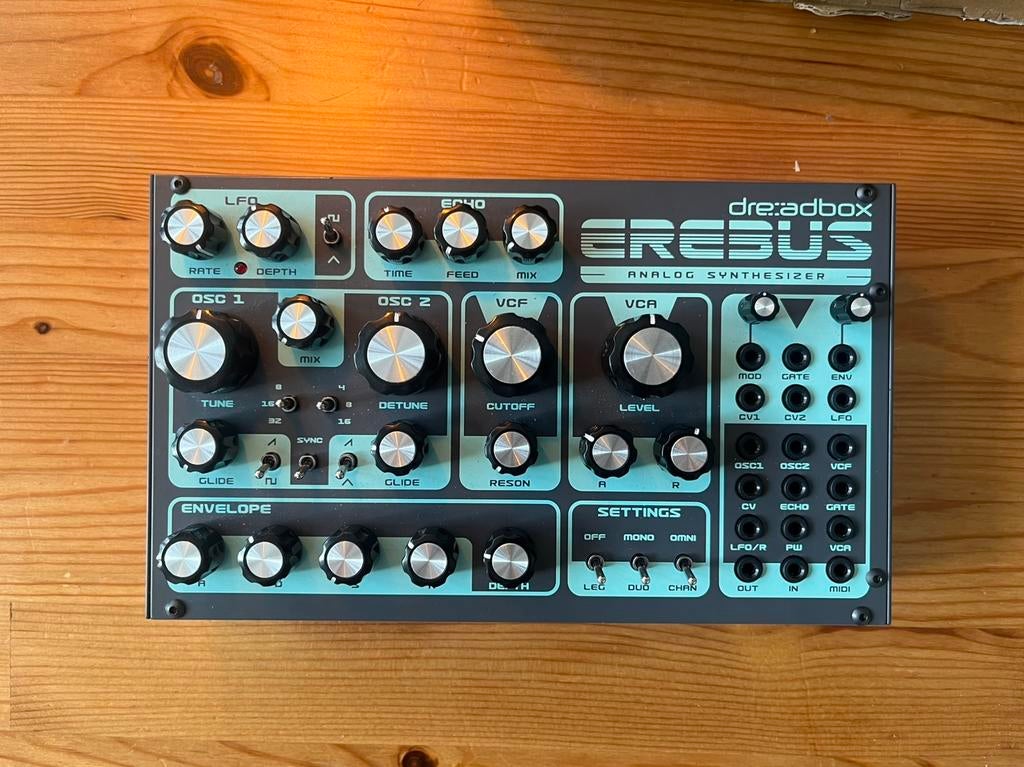 Erebus Reissue Desktop 2-Voice Paraphonic Synthesizer, Ophalen of Verzenden, Zo goed als nieuw, Overige aantallen, Overige merken