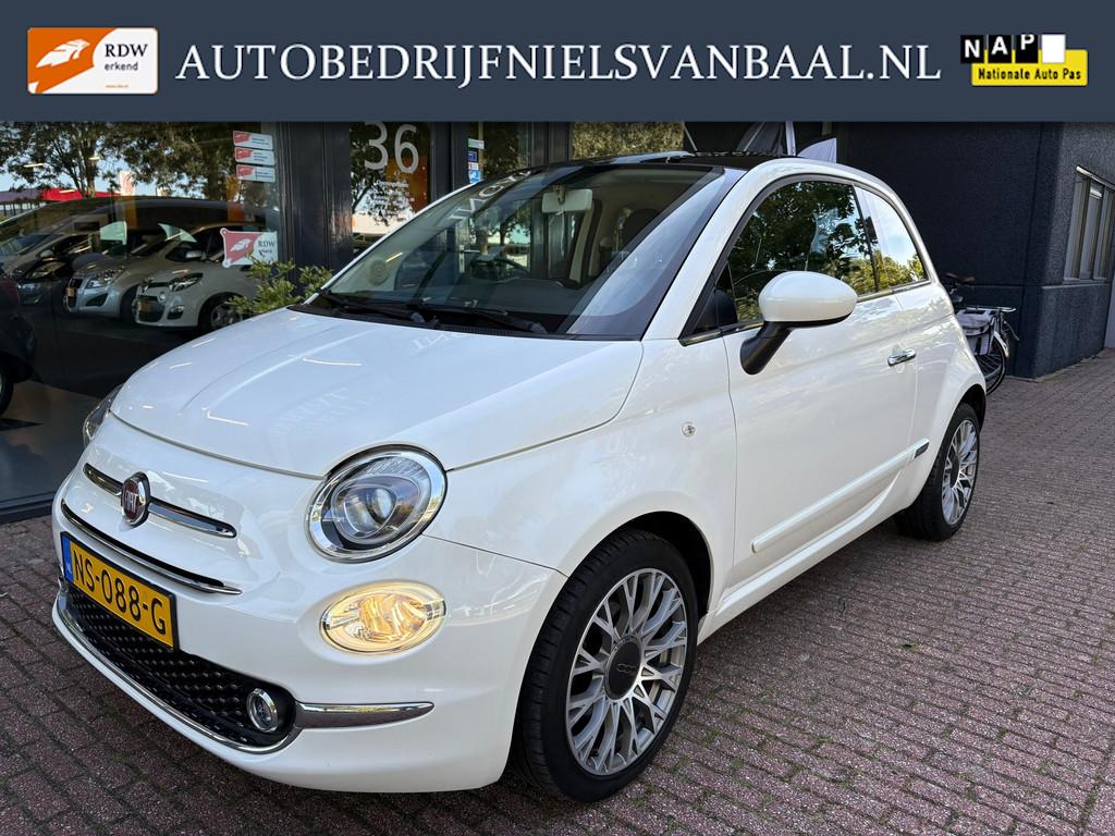 Fiat 500 0.9 TwinAir Turbo Lounge 59Dkm/Airco/Navi/Panorama, Voorwielaandrijving, Stof, Gebruikt, Origineel Nederlands