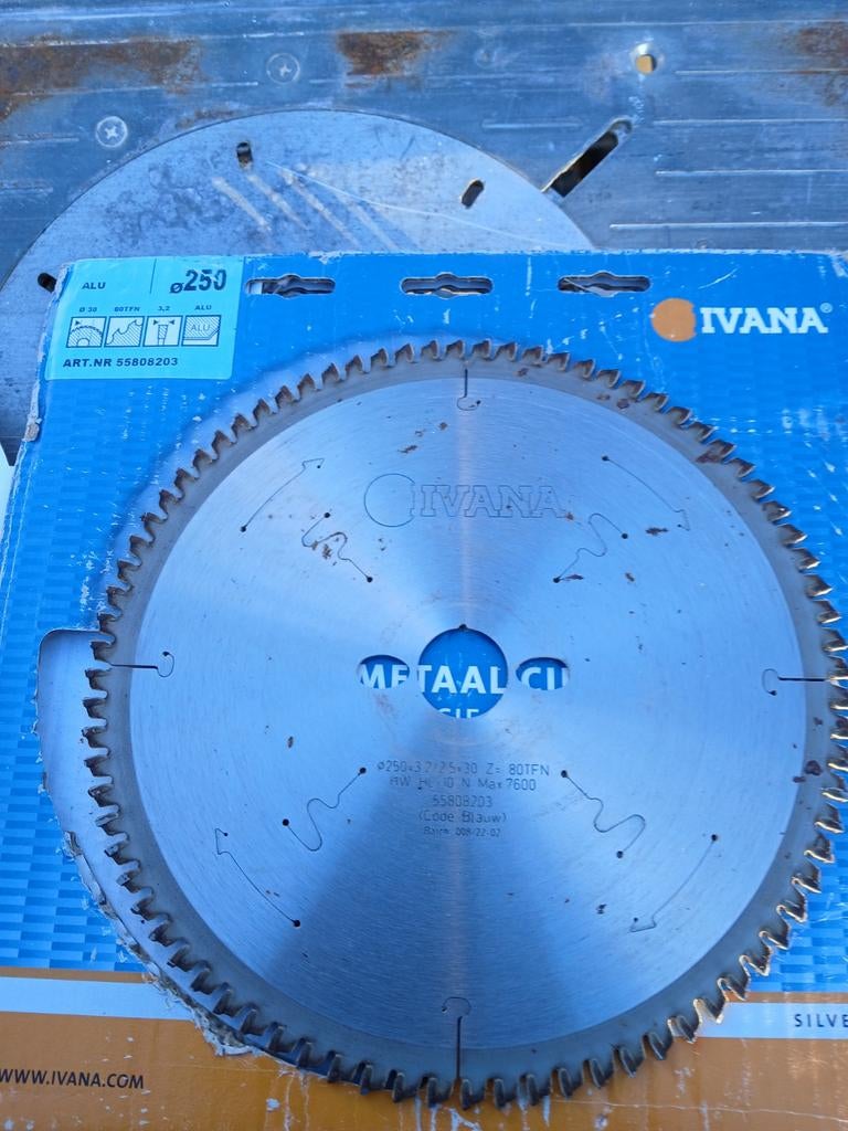 Zaagblad Ivana, Cirkelzaag, 70 mm of meer, Ophalen of Verzenden, Zo goed als nieuw