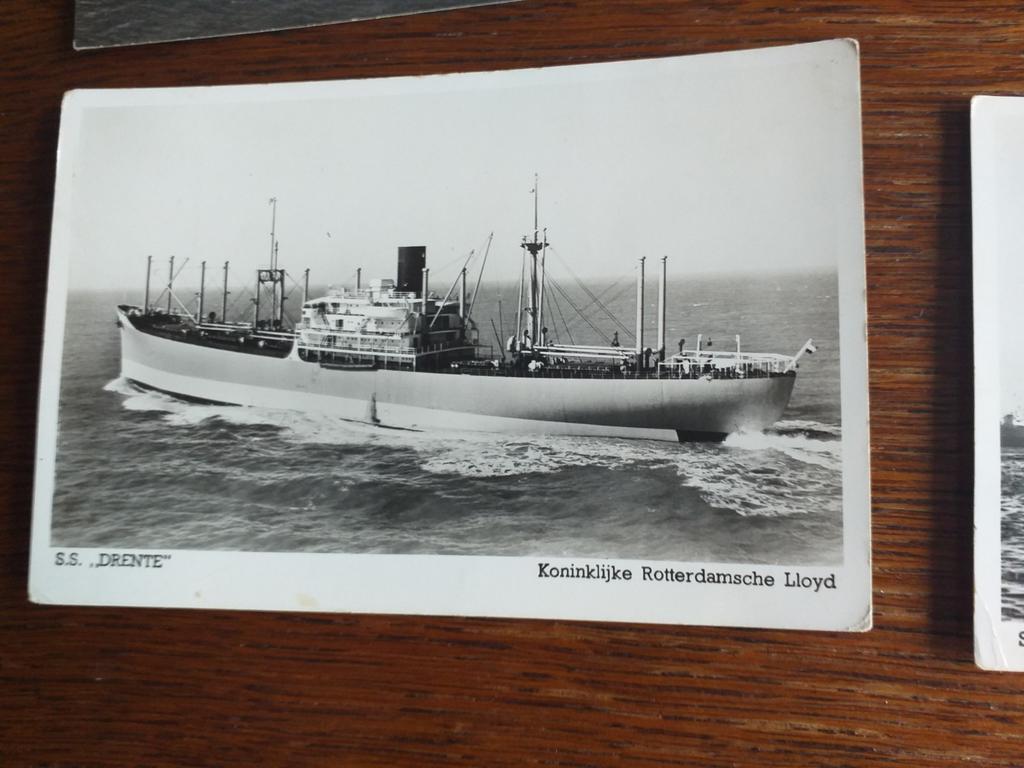 Turbine s.s. Drente vd Rotterdamsche Lloyd eerst lezen aub, Verzenden, Zo goed als nieuw, Kaart, Foto of Prent