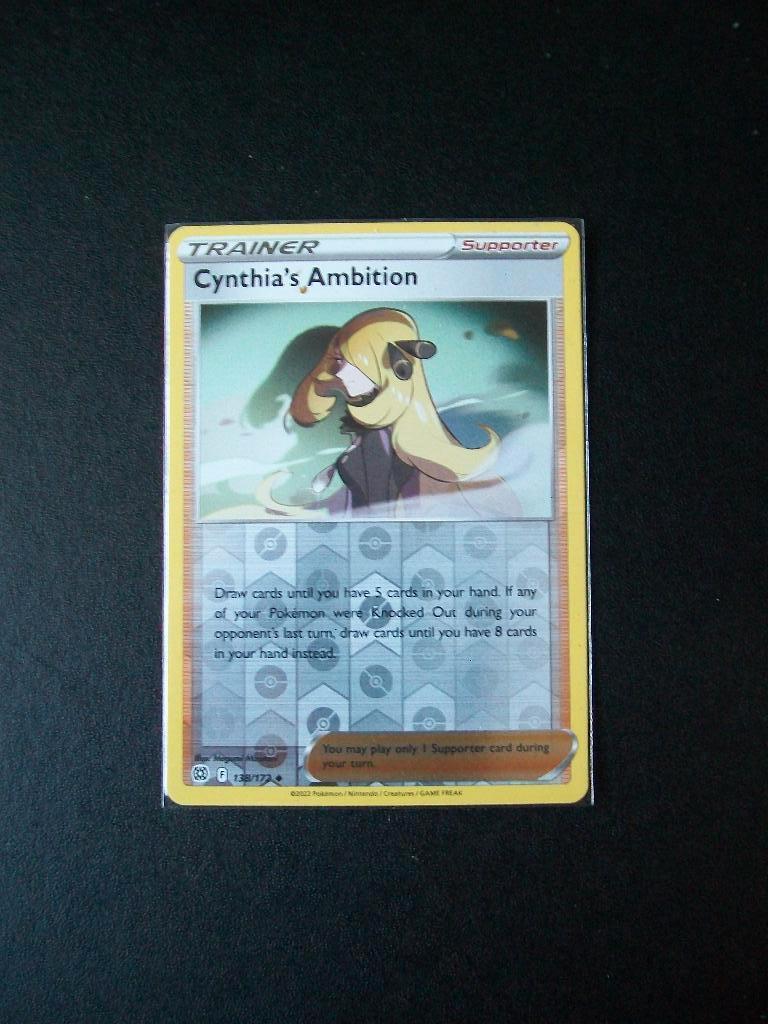 7662: Nieuwe Pokemon Kaart CYNTHIA's AMBITION holofoil, Verzenden, Nieuw, Losse kaart, Foil