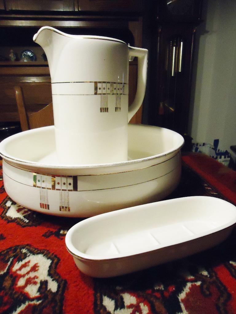 lampetstel, Societe Ceramique Maestrich, Huis en Inrichting, Keuken | Servies, Ophalen, Gebruikt, Bord(en), Overige stijlen