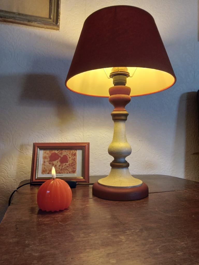 Vintage schemerlamp, Gebruikt, Vintage, Ophalen of Verzenden, Minder dan 100 cm