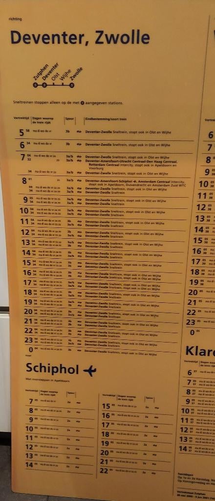 Vertrekstaat NS, Ophalen, Zo goed als nieuw, Overige typen