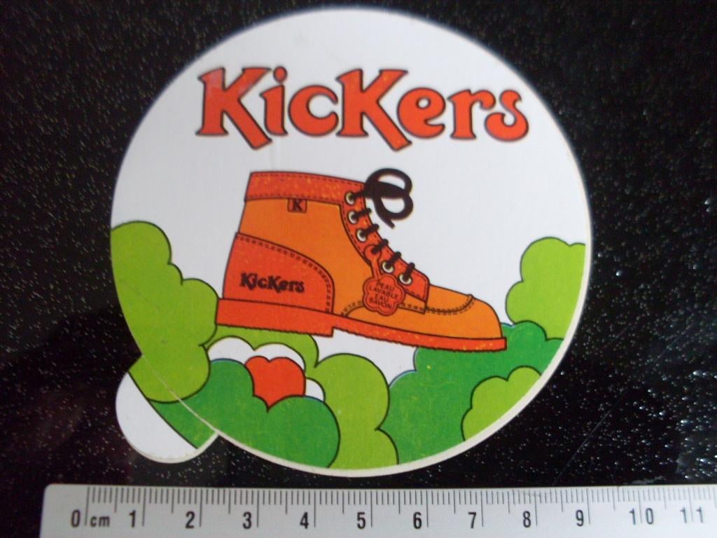 sticker Kickers logo schoenen shoes vintage, Verzenden, Zo goed als nieuw, Merk