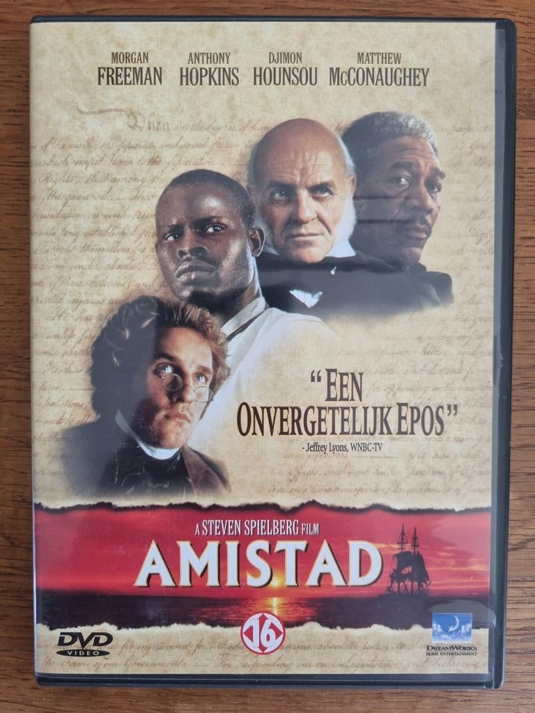Amistad | Steven Spielberg, Cd's en Dvd's, Vanaf 16 jaar, Ophalen of Verzenden, Gebruikt, Historisch of Kostuumdrama