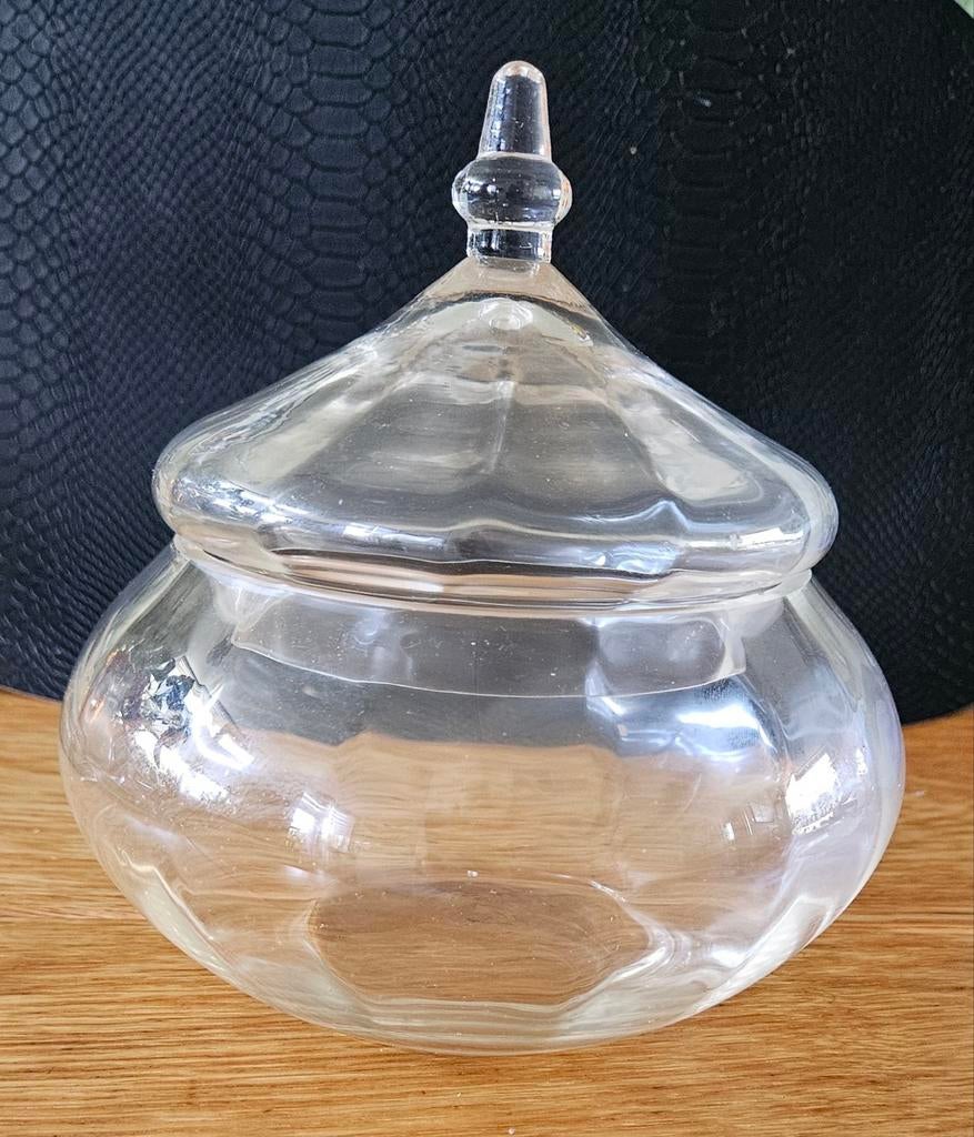 Glazen stolp voor koekjes of bonbons., Ophalen of Verzenden