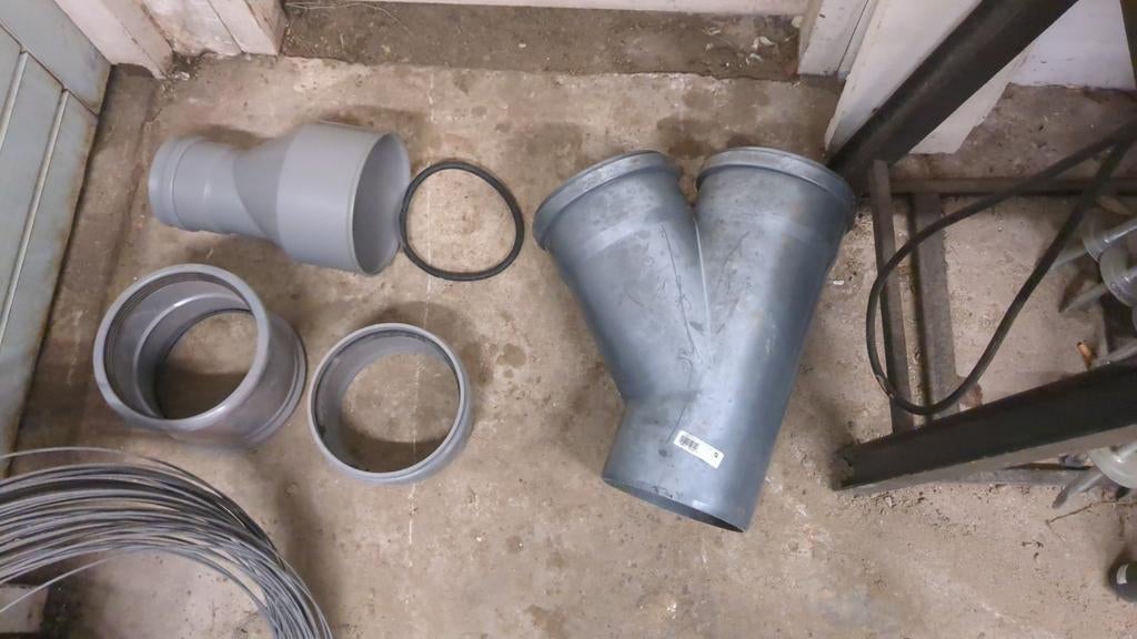 Diverse verbindingen 200mm, Afvoer, Gebruikt, Pvc, Ophalen of Verzenden