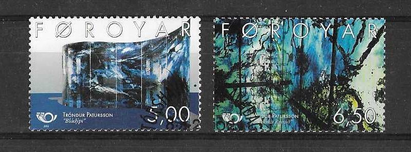 Denemarken (Faeröer) Michel 421-422 gestempeld NORDEN, Ophalen of Verzenden, Denemarken, Gestempeld