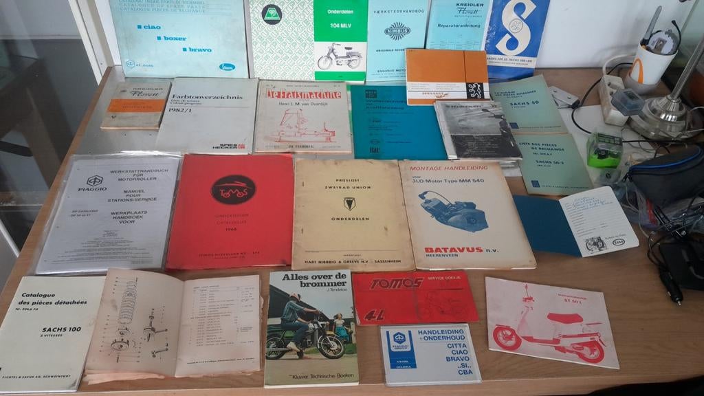 Oldtimer bromfietsboekjes deel 2, Ophalen, Gebruikt