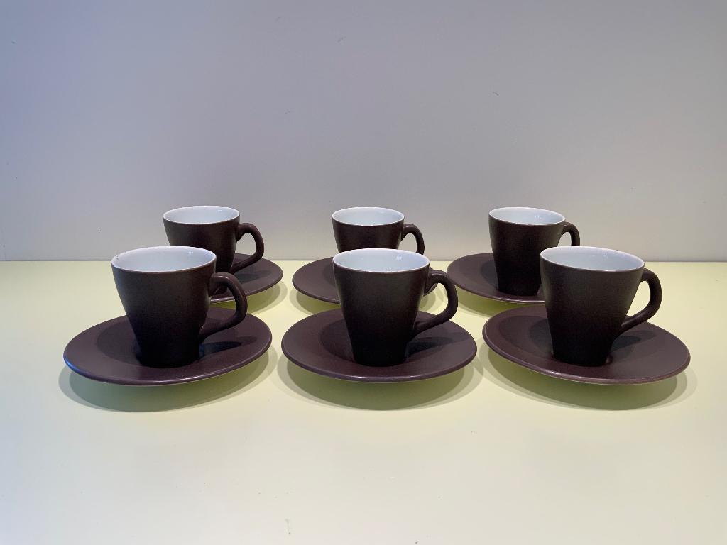 Koffieservies Royal Goedewaagen 6 espresso kop en schotels, Ophalen of Verzenden