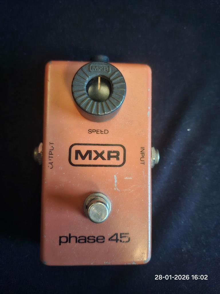 Mxr Phase 45 Block Logo, Muziek en Instrumenten, Effecten, Ophalen of Verzenden, Gebruikt, Delay of Echo