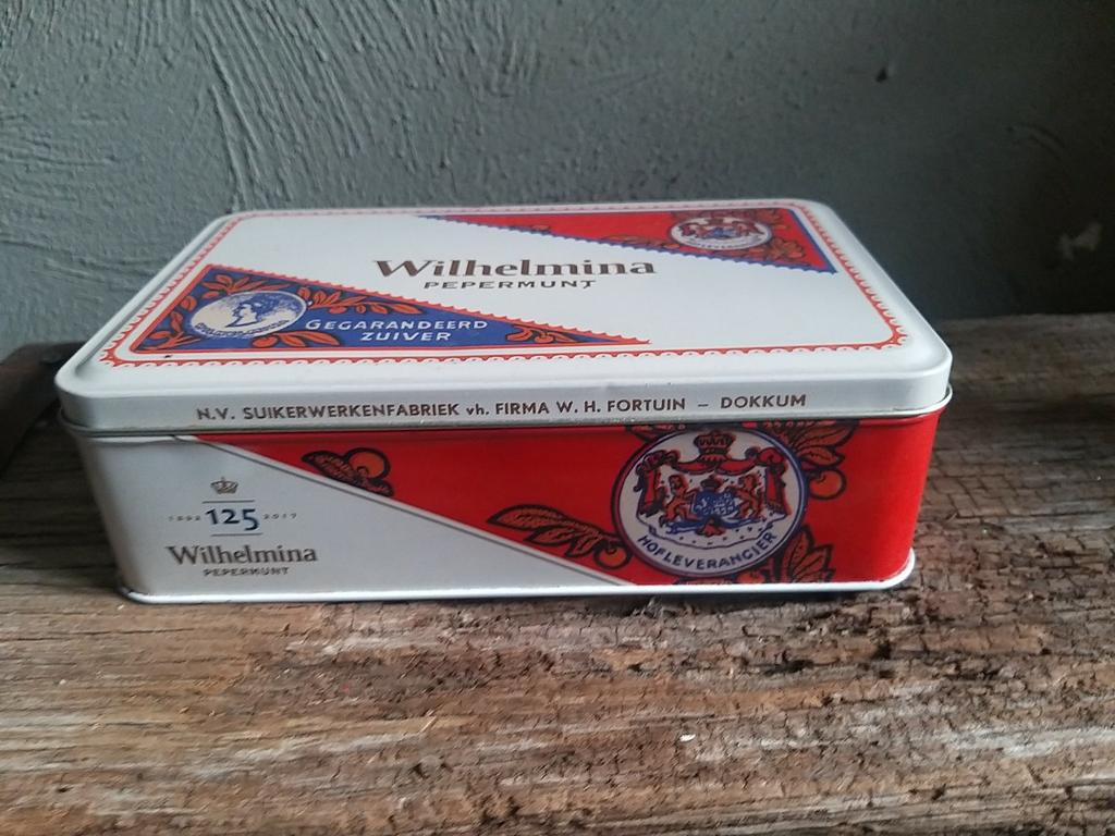 Wilhelmina pepermunt blik, Ophalen of Verzenden, Gebruikt