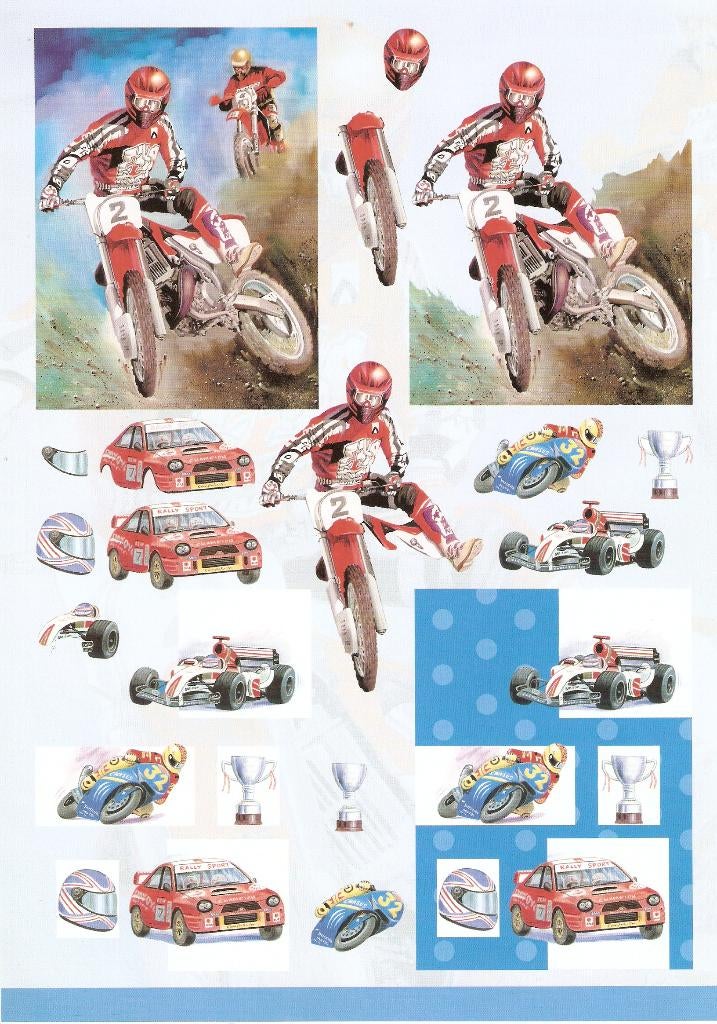 B79 knipvel motorracen autoracen, Ophalen of Verzenden, Nieuw, Knipvel