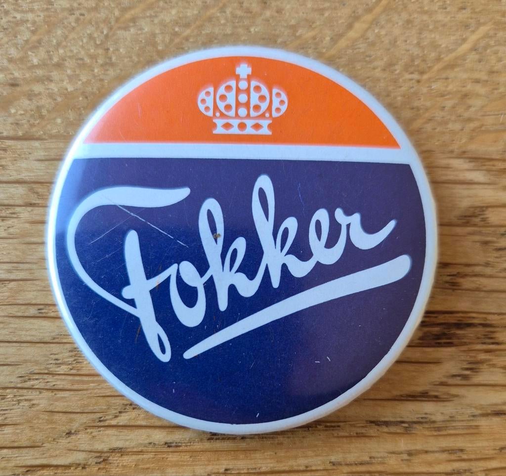 FOKKER button, Ophalen of Verzenden, Overige onderwerpen
