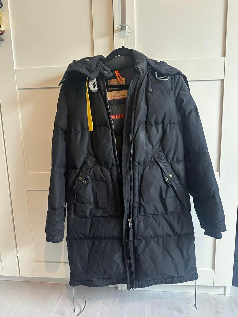 Originele Parajumper Long Bear Jas - XS, Kleding | Dames, Jassen | Winter, Ophalen of Verzenden, Zo goed als nieuw, Zwart