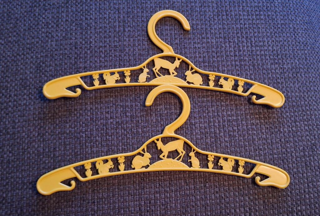 Leuke vintage kinder kleerhangers, Ophalen, Gebruikt, One size