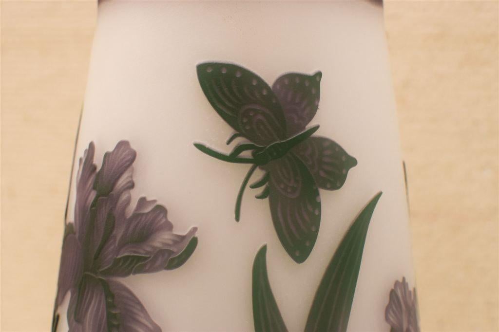 Galle Glazen vaas 45613, Gebruikt, Overige kleuren, Aardewerk of Porselein, Ophalen of Verzenden