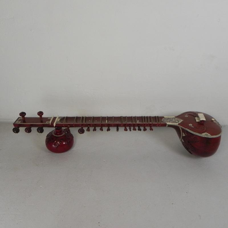 Authentieke sitar met houten kist in prachtige staat, Muziek en Instrumenten, Gebruikt, -, -, Ophalen of Verzenden