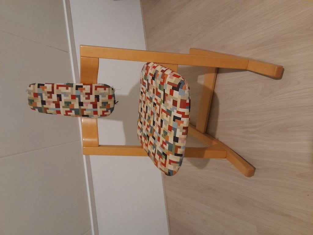 Stokke pendulum, Huis en Inrichting, Stoelen, Gebruikt, Eén, Stof, Blauw, Ophalen