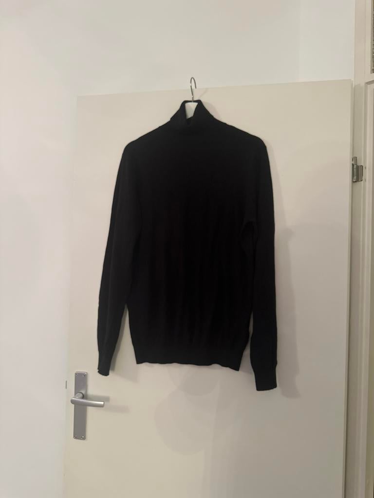 Massimo Dutti Zwarte Trui - Maat M, Kleding | Heren, Truien en Vesten, Ophalen of Verzenden, Zo goed als nieuw, Maat 48/50 (M)