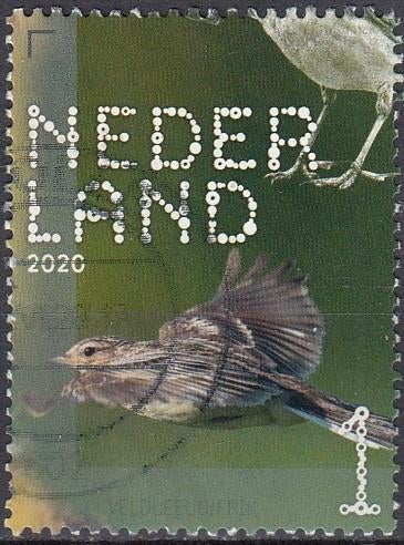 Nederland- 2020- NVPH-3833- Natuur- Vogels- Veldleeuwerik- G, Verzenden, Na 1940, Gestempeld